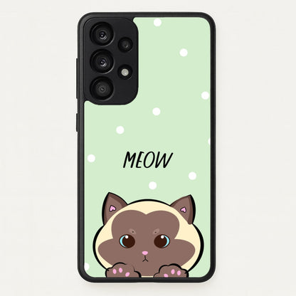 Meow Green - Cats  - Cats Phone Case for Galaxy A53