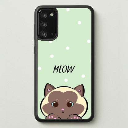 Meow Green - Cats  - Cats Phone Case for Galaxy Note 20