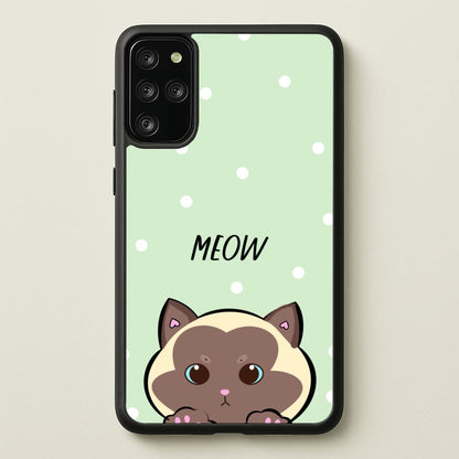 Meow Green - Cats  - Cats Phone Case for Galaxy S20 Plus
