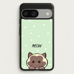 Meow Green - Cats  - Cats Phone Case for Google Pixel 9 / 9 Pro