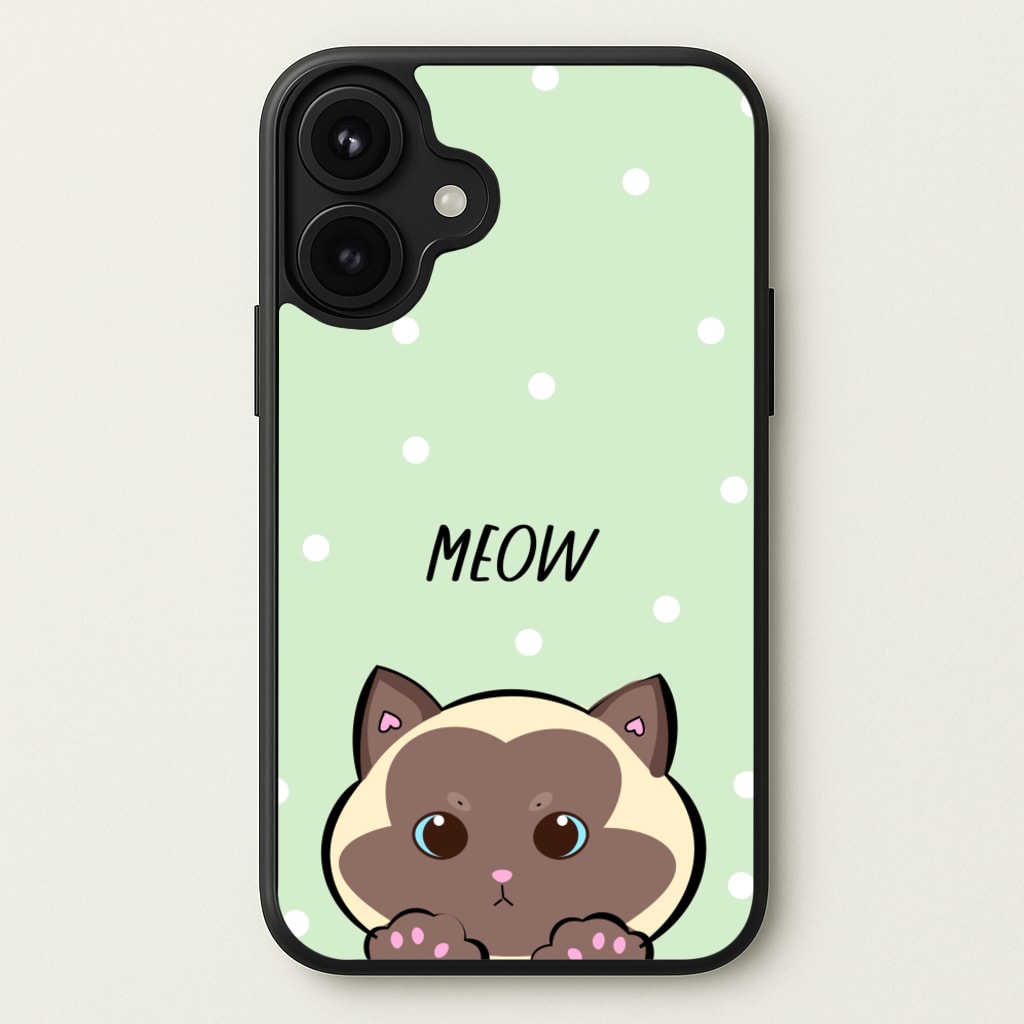 Meow Green - Cats Phone Case for iPhone 17