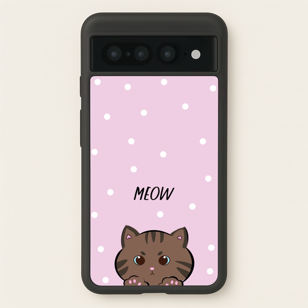 Meow Purple - Cats  - Cats Phone Case for Google Pixel 7 Pro