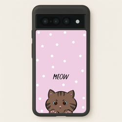 Meow Purple - Cats  - Cats Phone Case for Google Pixel 7 Pro