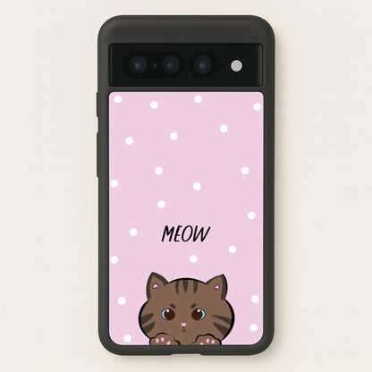 Meow Purple - Cats  - Cats Phone Case for Google Pixel 7 Pro