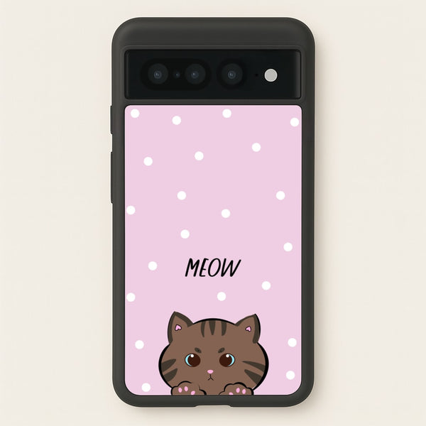 Meow Purple - Cats  - Cats Phone Case for Google Pixel 7 Pro