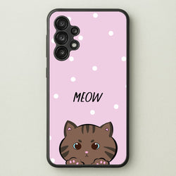 Meow Purple - Cats  - Cats Phone Case for Galaxy A13