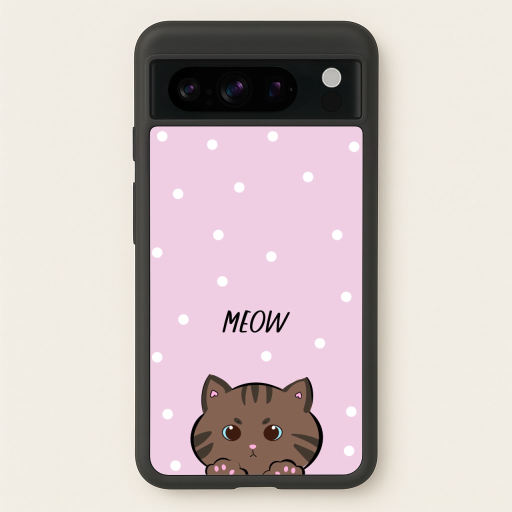 Meow Purple - Cats  - Cats Phone Case for Google Pixel 8 Pro