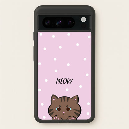 Meow Purple - Cats  - Cats Phone Case for Google Pixel 8 Pro