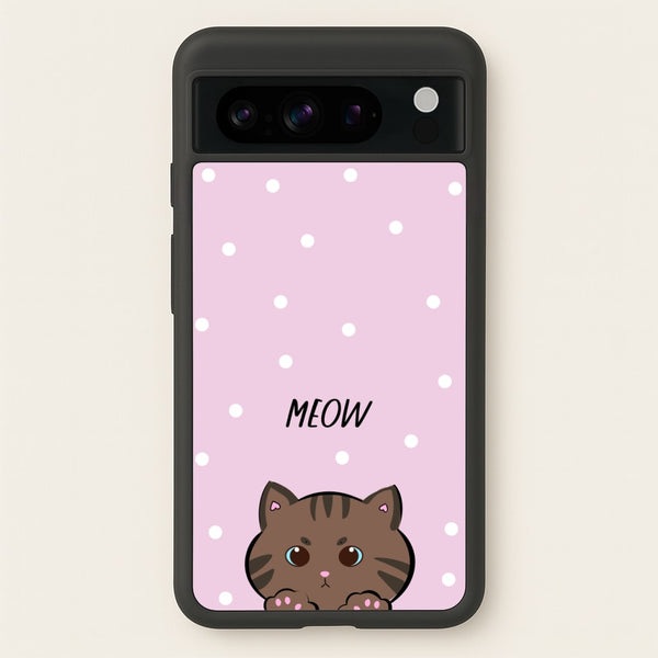 Meow Purple - Cats  - Cats Phone Case for Google Pixel 8 Pro