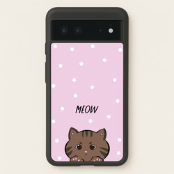 Meow Purple - Cats  - Cats Phone Case for Google Pixel 6