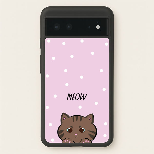 Meow Purple - Cats  - Cats Phone Case for Google Pixel 6