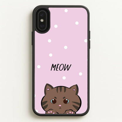 Meow Purple - Cats  - Cats Phone Case for iPhone XS Max