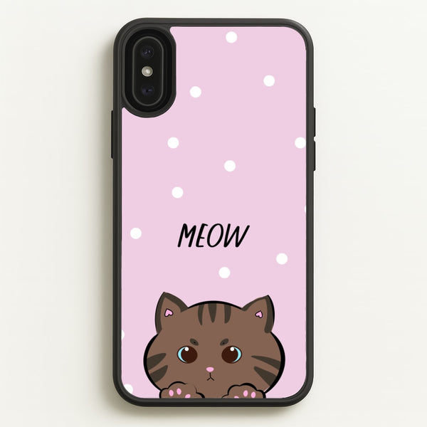 Meow Purple - Cats  - Cats Phone Case for iPhone XS Max
