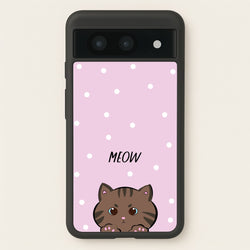 Meow Purple - Cats  - Cats Phone Case for Google Pixel 8a
