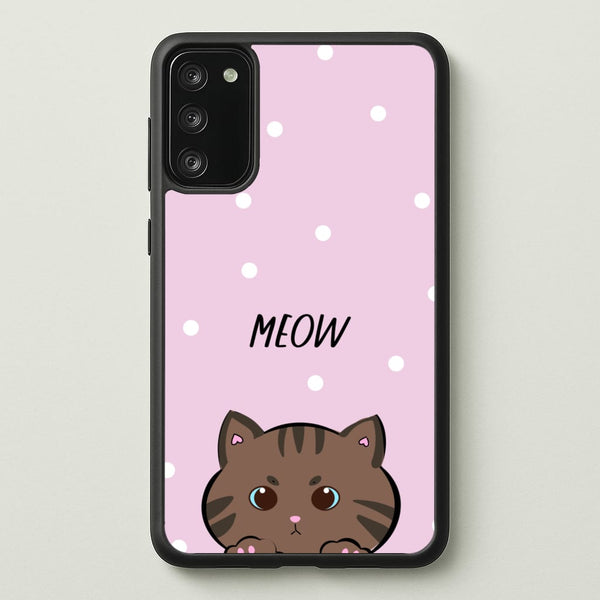 Meow Purple - Cats  - Cats Phone Case for Galaxy A41