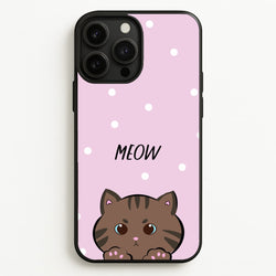 Meow Purple - Cats  - Cats Phone Case for iPhone 13 Pro Max