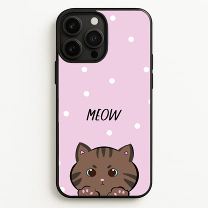 Meow Purple - Cats  - Cats Phone Case for iPhone 13 Pro Max