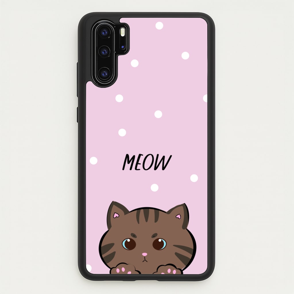 Meow Purple - Cats  - Cats Phone Case for Huawei P30 Pro