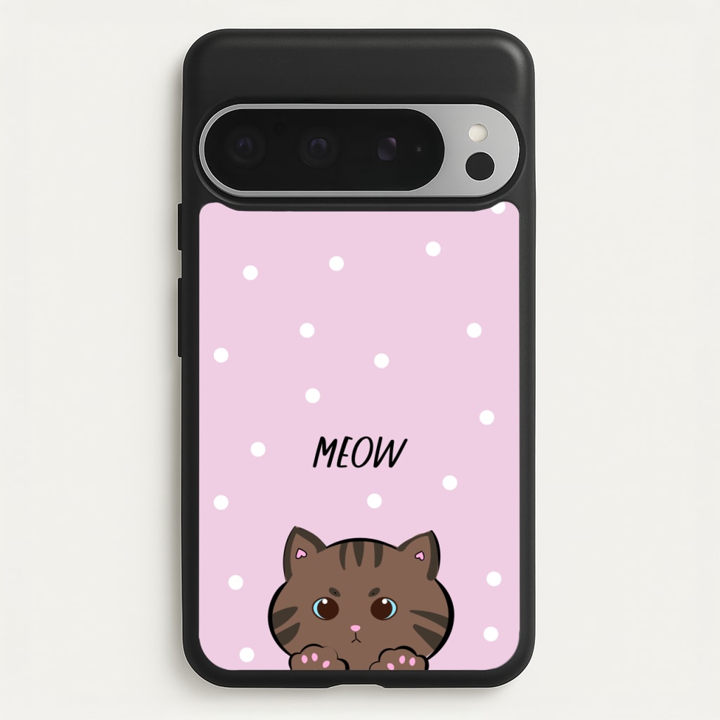 Meow Purple - Cats  - Cats Phone Case for Google Pixel 9 Pro XL
