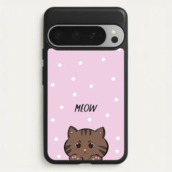 Meow Purple - Cats  - Cats Phone Case for Google Pixel 9 Pro XL