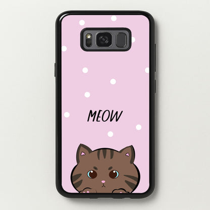 Meow Purple - Cats  - Cats Phone Case for Galaxy S8 Plus