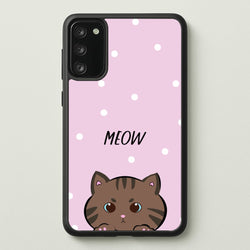 Meow Purple - Cats  - Cats Phone Case for Galaxy S20FE