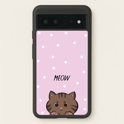 Meow Purple - Cats  - Cats Phone Case for Google Pixel 7