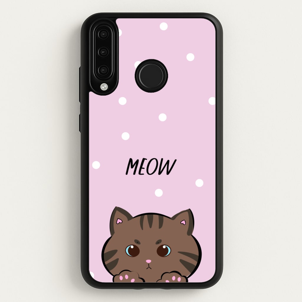 Meow Purple - Cats  - Cats Phone Case for Huawei P30 Lite