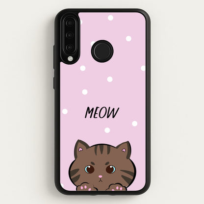 Meow Purple - Cats  - Cats Phone Case for Huawei P30 Lite