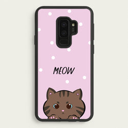 Meow Purple - Cats  - Cats Phone Case for Galaxy S9 Plus