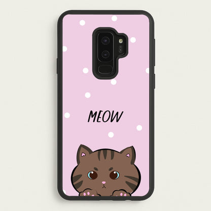 Meow Purple - Cats  - Cats Phone Case for Galaxy S9 Plus
