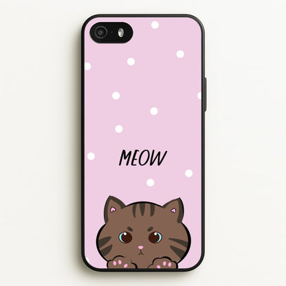 Meow Purple - Cats  - Cats Phone Case for iPhone 5 / 5s / SE 2016