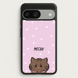 Meow Purple - Cats  - Cats Phone Case for Google Pixel 9 / 9 Pro