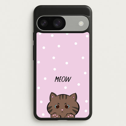Meow Purple - Cats  - Cats Phone Case for Google Pixel 9 / 9 Pro