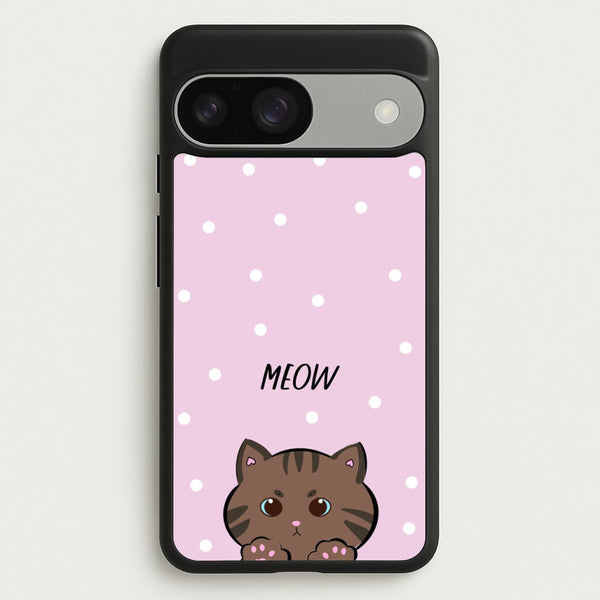 Meow Purple - Cats  - Cats Phone Case for Google Pixel 9 / 9 Pro