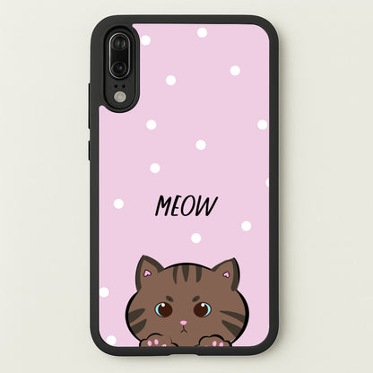 Meow Purple - Cats  - Cats Phone Case for Huawei P20