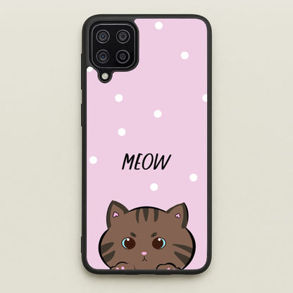 Meow Purple - Cats  - Cats Phone Case for Galaxy A12