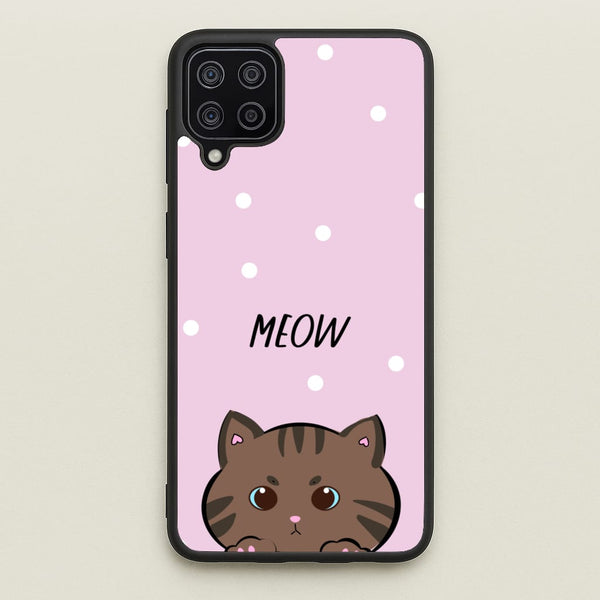Meow Purple - Cats  - Cats Phone Case for Galaxy A12