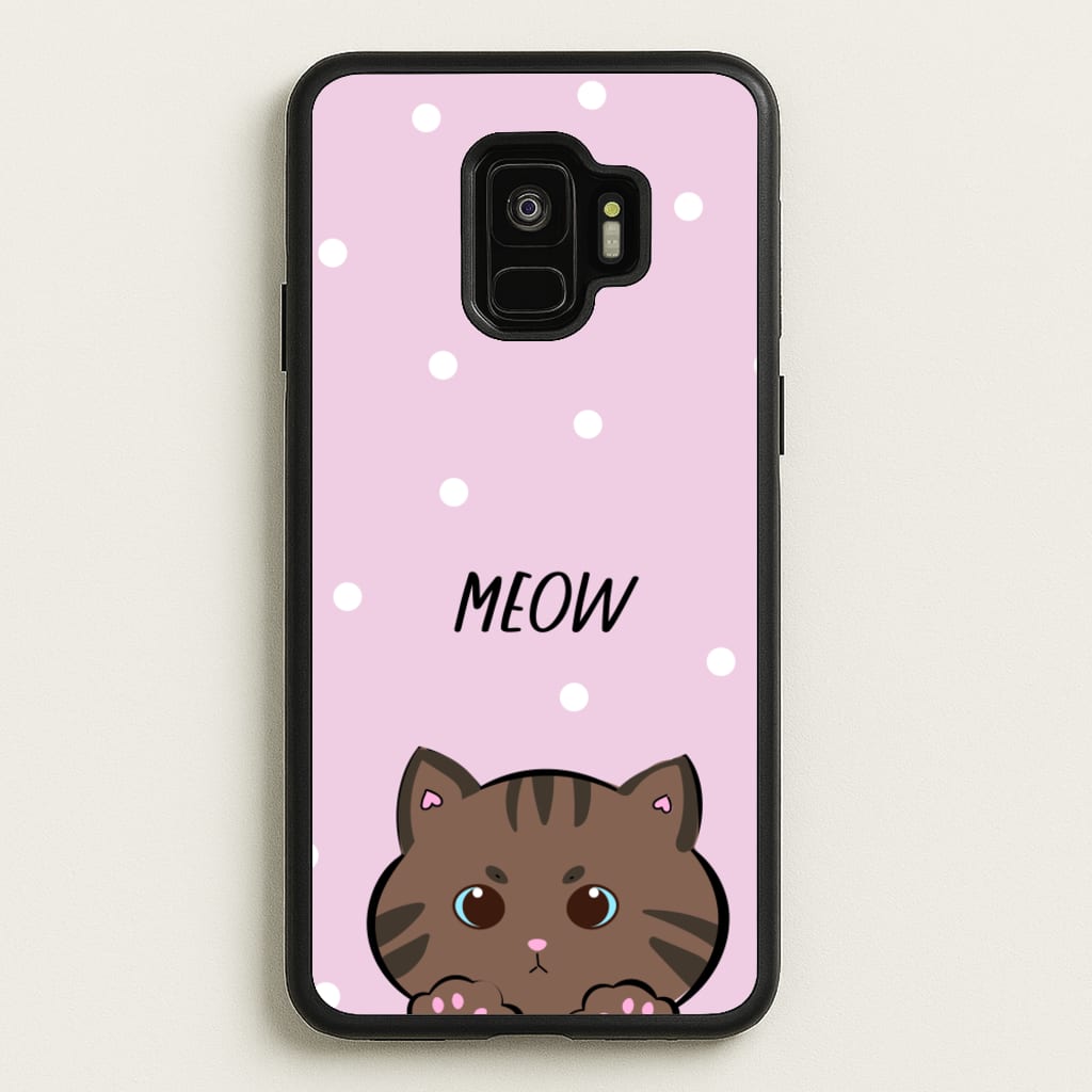Meow Purple - Cats  - Cats Phone Case for Galaxy S9