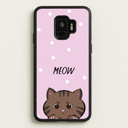 Meow Purple - Cats  - Cats Phone Case for Galaxy S9