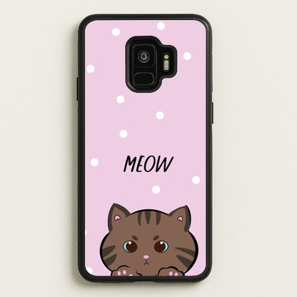 Meow Purple - Cats  - Cats Phone Case for Galaxy S9