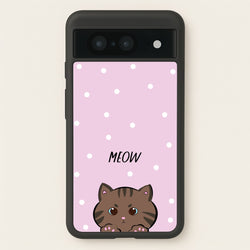 Meow Purple - Cats  - Cats Phone Case for Google Pixel 8