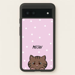 Meow Purple - Cats  - Cats Phone Case for Google Pixel 6a