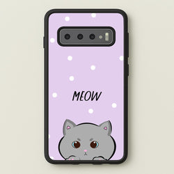 Grey Kitty - Cats  - Cats Phone Case for Galaxy S10