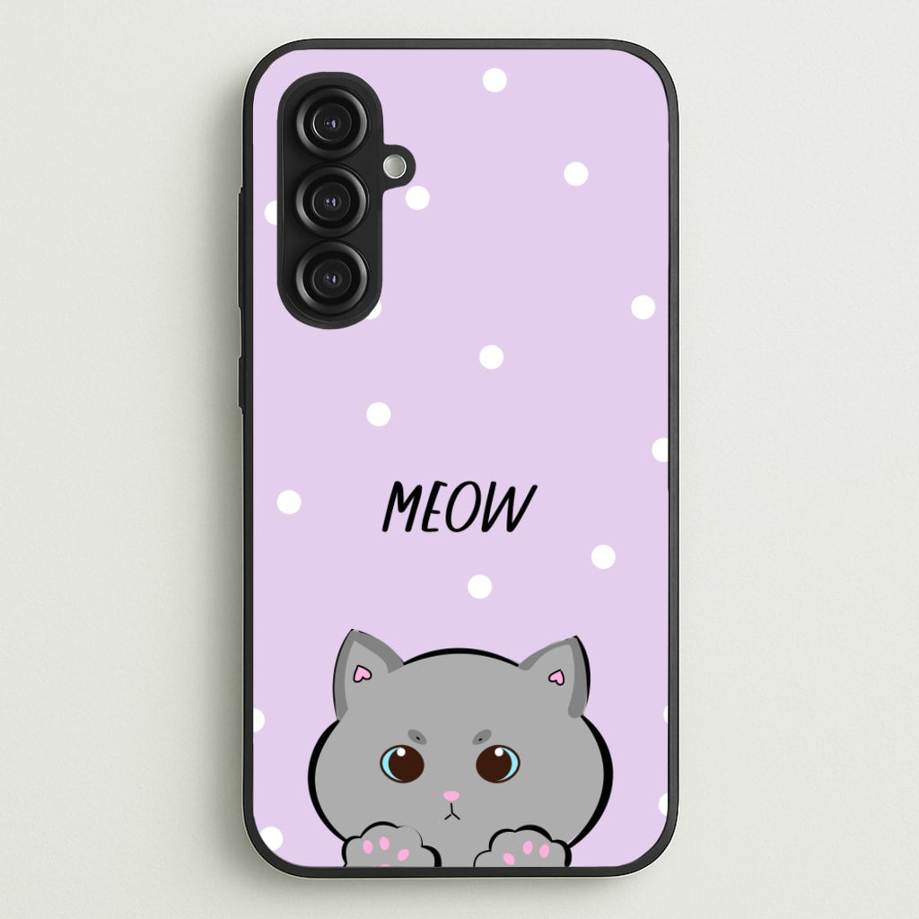 Grey Kitty - Cats  - Cats Phone Case for Galaxy S23FE