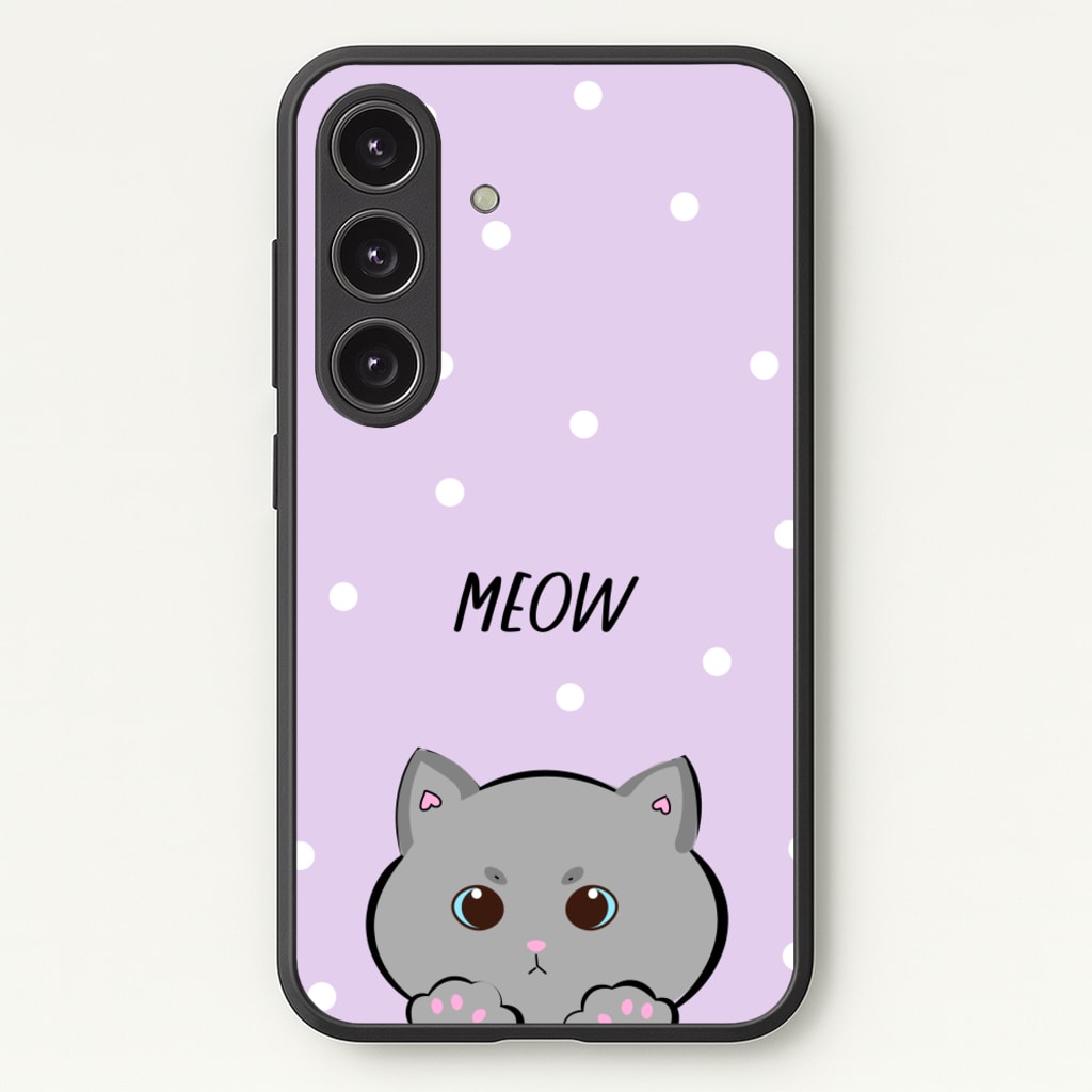 Grey Kitty - Cats  - Cats Phone Case for Galaxy S25 Plus