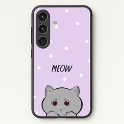 Grey Kitty - Cats  - Cats Phone Case for Galaxy S24 Plus
