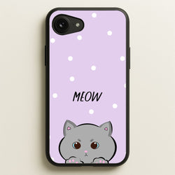 Grey Kitty - Cats  - Cats Phone Case for iPhone 16e