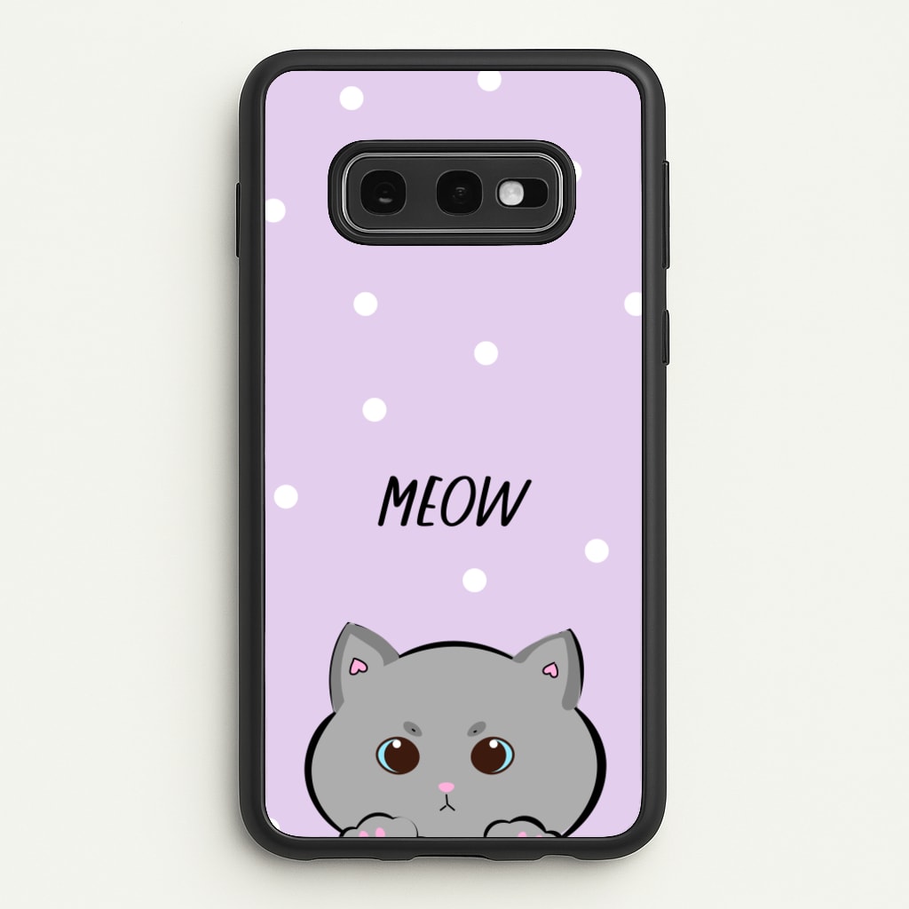 Grey Kitty - Cats  - Cats Phone Case for Galaxy S10e
