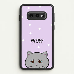 Grey Kitty - Cats  - Cats Phone Case for Galaxy S10e